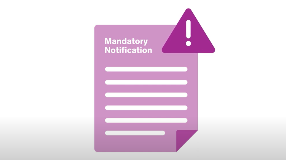Mandatory notifications