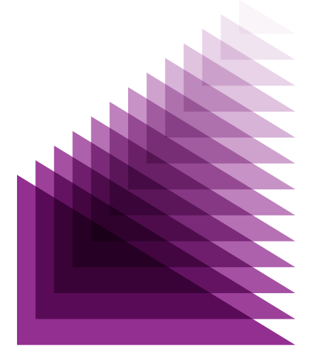 purple triangles fading